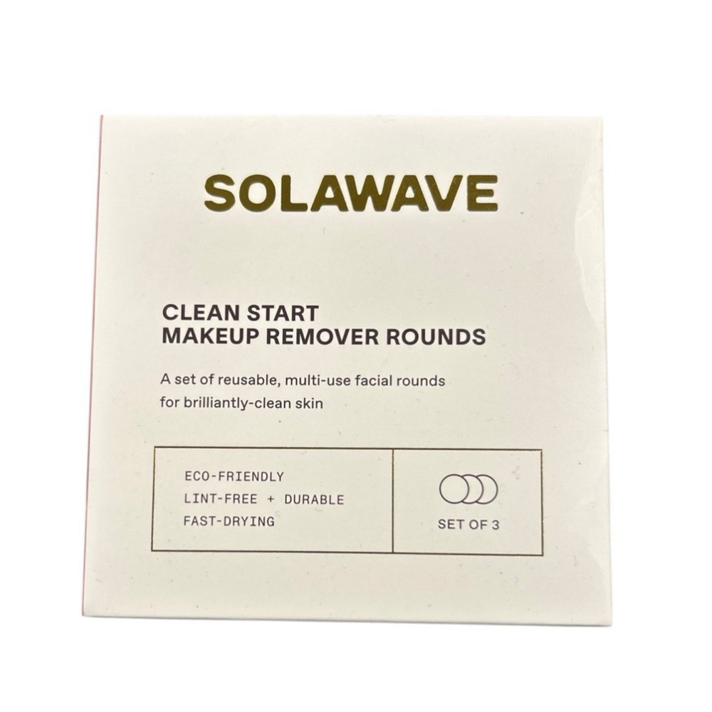 SOLAWAVE Reusable Makeup Remover Rounds Pack Of 3
